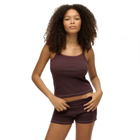 슈퍼드라이 Athletic 에센셜 Stripe Cami 나시 티셔츠 142576239