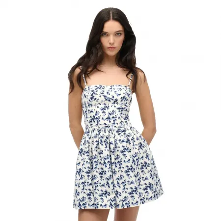 슈퍼드라이 Corset Cami 짧은 원피스 142576267