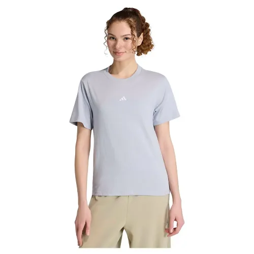 아디다스 에센셜 Small Logo 코튼 반팔 티셔츠 142666464