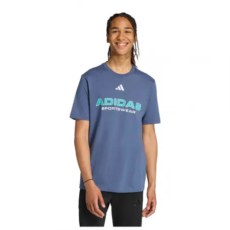 아디다스 하우스 Of 티로 리니어 그래픽 반팔 티셔츠 142666658