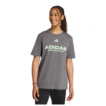 아디다스 하우스 Of 티로 리니어 그래픽 반팔 티셔츠 142666660