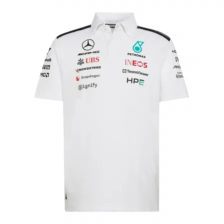 아디다스 메르세데스-AMG Petronas F1 Team Engineers 반팔 폴로 셔츠 142666815