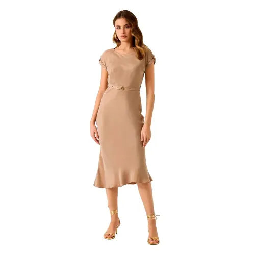 게스 Dalia Belted 반팔 원피스 142679997