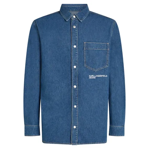 KARL LAGERFELD JEANS A4M16001 레큘러 데님 긴팔 셔츠 142685454