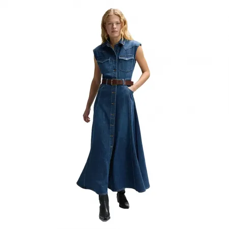 LEE Western 소매 없는 롱 원피스 142699829