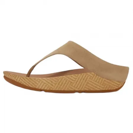 핏플랍 Lulu Lux 그래픽 Weave Suede Toe Post 샌들 142703636