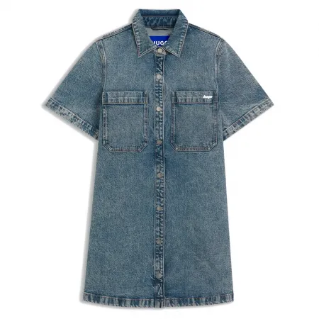 휴고 보스 Gandira 10276954 BLUE 반팔 원피스 142705119