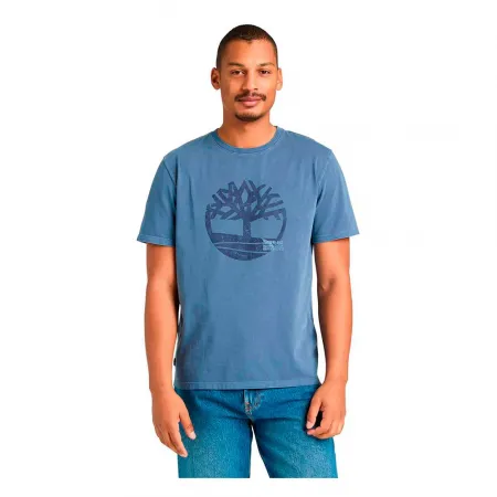 팀버랜드 Garment Dye 로고 그래픽 반팔 티셔츠 142749163