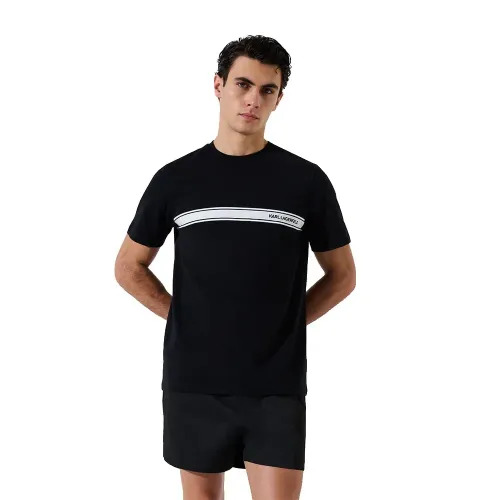 KARL LAGERFELD Elongated 반팔 티셔츠 142755623