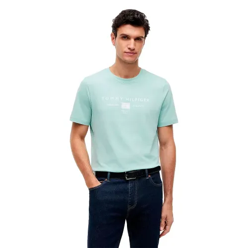 타미힐피거 Brand Love Mono Stack 반팔 티셔츠 142758112