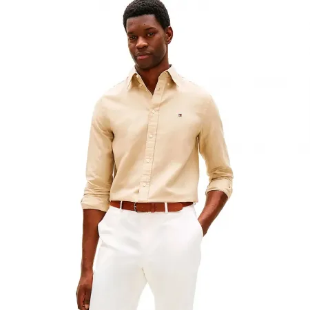 타미힐피거 Linen Blend Solid 긴팔 티셔츠 142758212