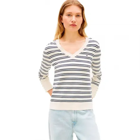 타미힐피거 WW0WW40098 V넥 스웨터 142758260