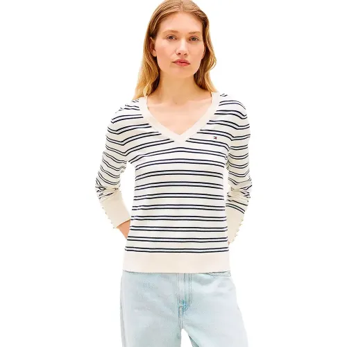 타미힐피거 WW0WW40098 V넥 스웨터 142758260