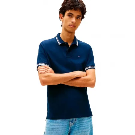 타미힐피거 DM0DM22700 레귤러 핏 반팔 폴로 셔츠 142758524