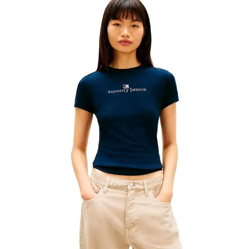 타미힐피거 Ess 로고 1 Slim 핏 반팔 티셔츠 142758548