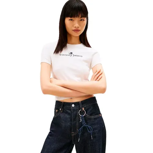 타미힐피거 Ess 로고 1 Slim 핏 반팔 티셔츠 142758549