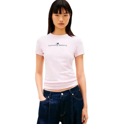 타미힐피거 Ess 로고 1 Slim 핏 반팔 티셔츠 142758550
