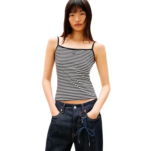 타미힐피거 에센셜 스트랩 나시 티셔츠 142758562
