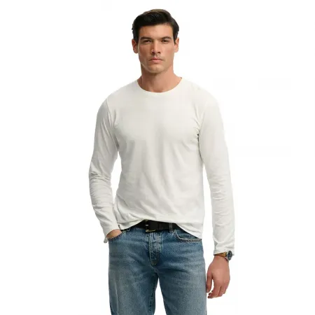 슈퍼드라이 클래식 코튼 Linen 긴팔 티셔츠 142784629