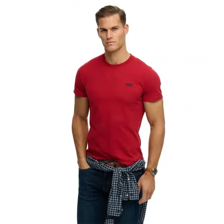 슈퍼드라이 에센셜 Logo Embroidered 반팔 티셔츠 142784788