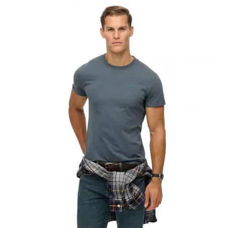 슈퍼드라이 에센셜 Logo Embroidered 반팔 티셔츠 142784798