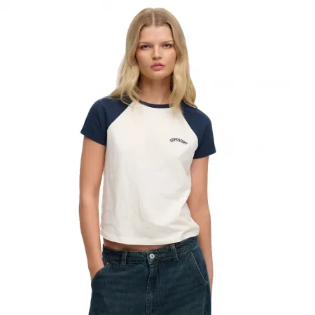 슈퍼드라이 에센셜 Logo 레트로 반팔 티셔츠 142784830