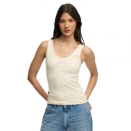 슈퍼드라이 에센셜 Logo Scoop 나시 티셔츠 142784831