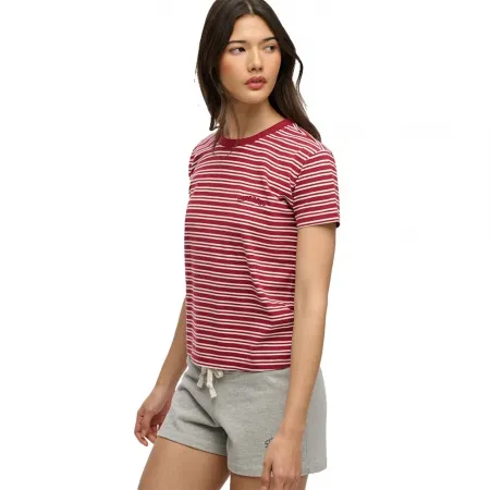 슈퍼드라이 에센셜 Logo Str Fitted 반팔 티셔츠 142784833