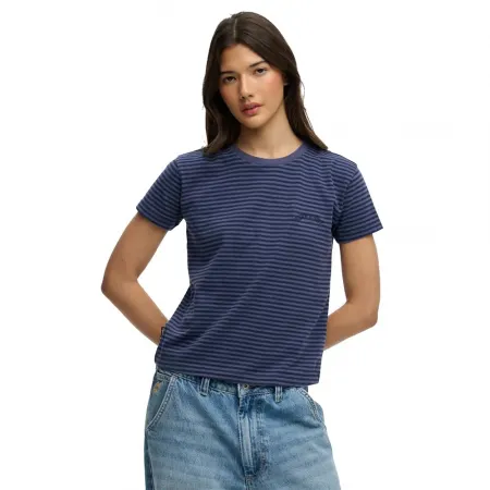 슈퍼드라이 에센셜 Logo Str Fitted 반팔 티셔츠 142784836