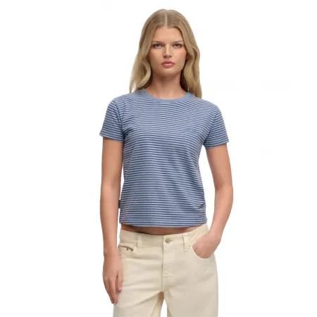 슈퍼드라이 에센셜 Logo Str Fitted 반팔 티셔츠 142784837