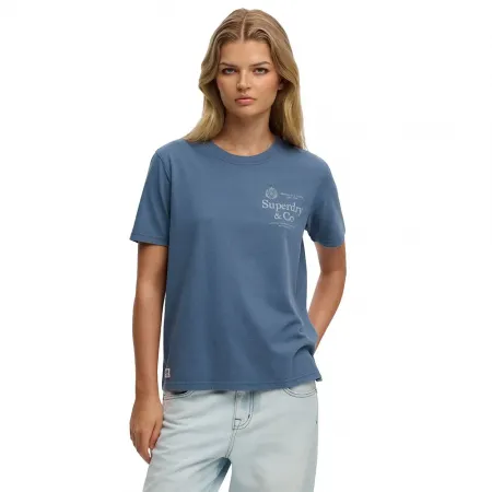 슈퍼드라이 Luxe 캐주얼 Relaxed Fit 반팔 티셔츠 142784946