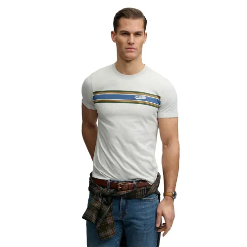 슈퍼드라이 Outdoor Stripe 로고 Rlxd 반팔 티셔츠 142785019