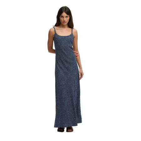 슈퍼드라이 Printed Cami Maxi 소매 없는 롱 원피스 142785087