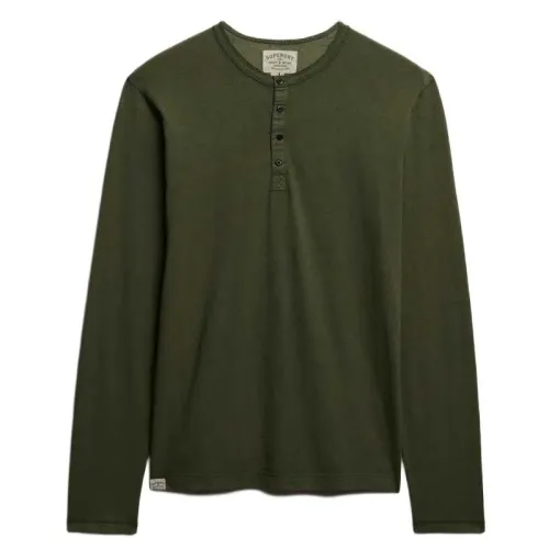 슈퍼드라이 Slub Grandad 긴팔 티셔츠 142785146