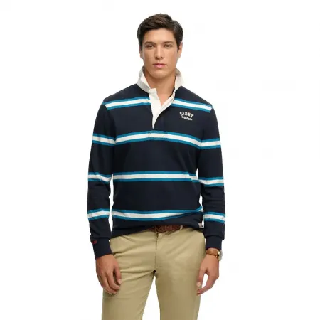 슈퍼드라이 빈티지 Athletic Stripe Rugby 긴 소매 폴로 142785232