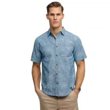 슈퍼드라이 빈티지 Loom 반팔 셔츠 142785253