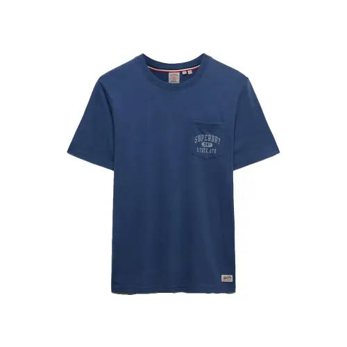 슈퍼드라이 빈티지 Prep 포켓 Relaxed Fit 반팔 티셔츠 142785257