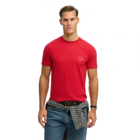 슈퍼드라이 빈티지 Prep 포켓 Relaxed Fit 반팔 티셔츠 142785259