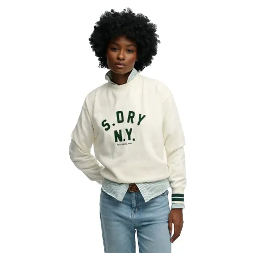 슈퍼드라이 컨트리 클럽 Applique Crew 스웨터 142797633
