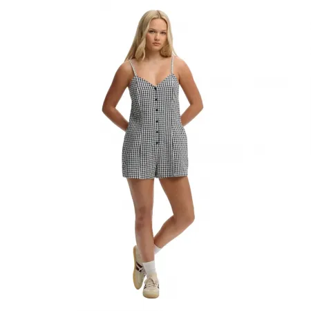 슈퍼드라이 Gingham Cami Playsuit 나시 점프수트 142797701