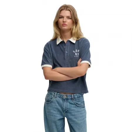 슈퍼드라이 헤리티지 Terry 긴 소매 폴로 142797717