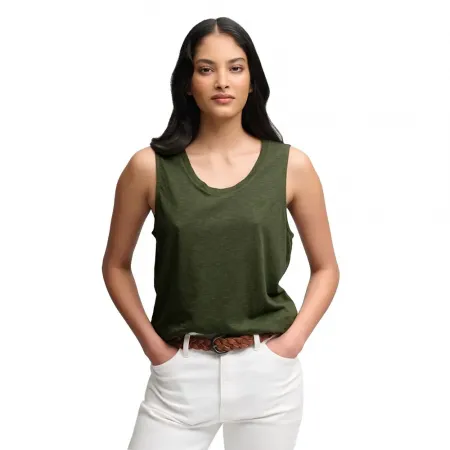 슈퍼드라이 Scoop Neck 민소매 티셔츠 142797828
