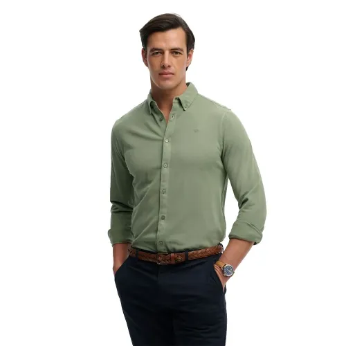 슈퍼드라이 빈티지 Destroy Pique 긴팔 셔츠 142797865