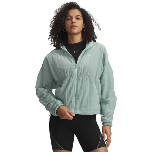 언더아머 Rival 우븐 Bungee 풀지퍼 스웨터 142831378