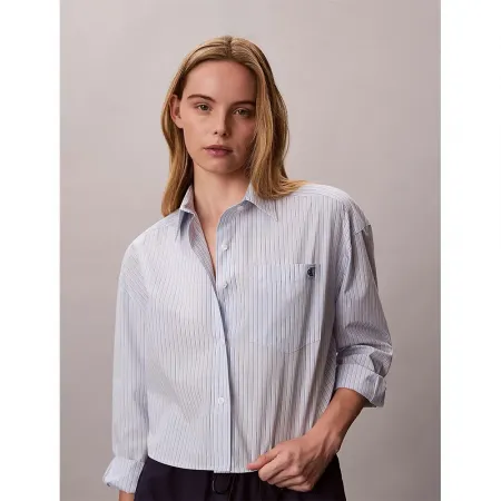 캘빈클라인 LV047F105G Cropped 긴팔 셔츠 142871663