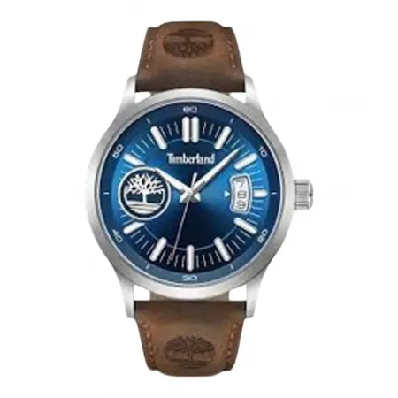 팀버랜드 Stainless Steel Case Blue Sunray Dial Brown 레더 스트랩 3-Hand 여성용 시계 142928798