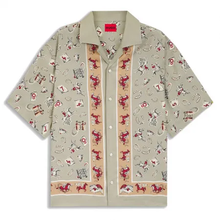 휴고 보스 Espino 10278365 반팔 셔츠 142934867