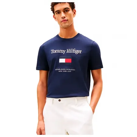 타미힐피거 Embroidery Flag 반팔 티셔츠 142955259