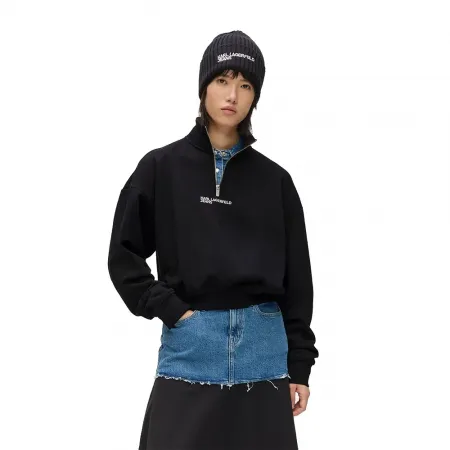 칼라거펠트 B1W20069 하프 지퍼 스웨터 142979624