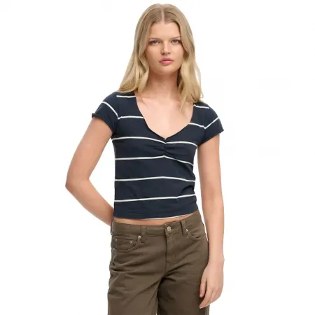 슈퍼드라이 Athletic 에센셜 Gathered Pattern 반팔 티셔츠 142979773